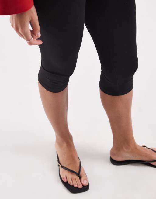 Nur Jersey-Capri-Leggings in Schwarz, 4 von 5