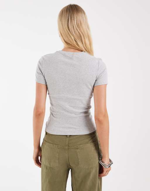 Nur T-Shirt in Hellgrau, 3 von 4