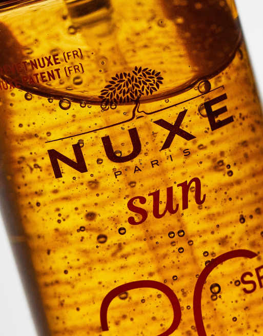 NUXE – Olejek do opalania twarzy i ciała z filtrem SPF30, 150ml, 4 z 4