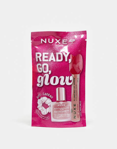 NUXE – Ready, Go, Glow – Körperpflege-Set mit Haarband – Pink - view 1
