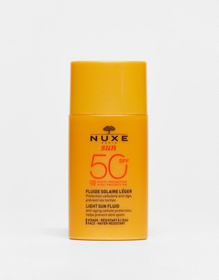 NUXE Sun Light Sun Fluid High Protection for Face SPF50 50ml - ASOS Price Checker