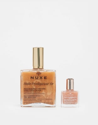 Nuxe NUXE x ASOS Exclusive Huile Prodigieuse Shimmer Dry Oil 100ml Home and Away (Free Mini)-No colour