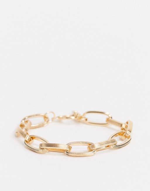 Nylon Gold Chain Bracelet