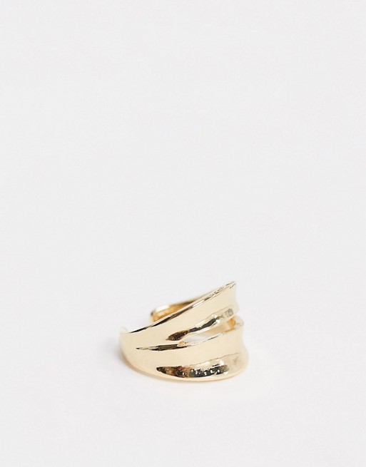 Nylon Gold Chunky Ring
