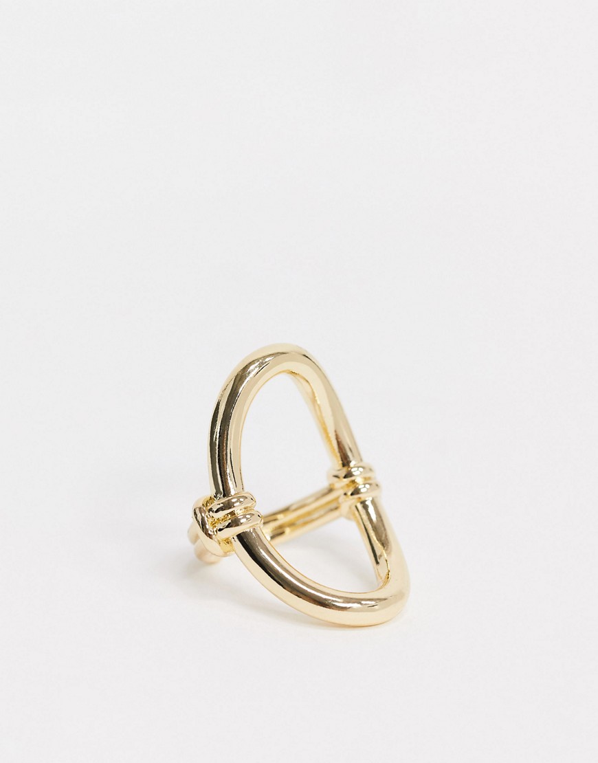 Nylon - Gouden ovalen ring