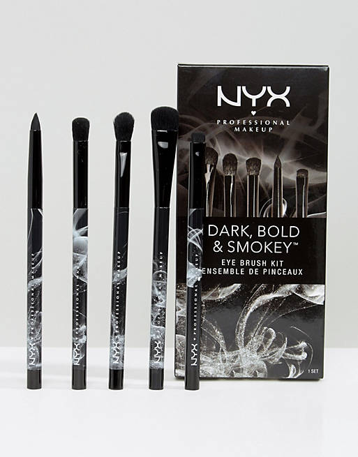 NYX Professional Make-Up - Lot de pinceaux effet charbonneux