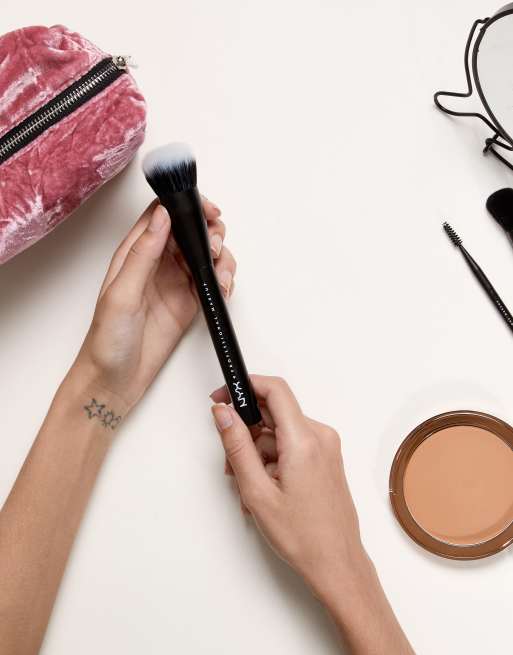 NYX Professional Make-Up - Pennello professionale per fondotinta a doppia fibra, 4 di 4