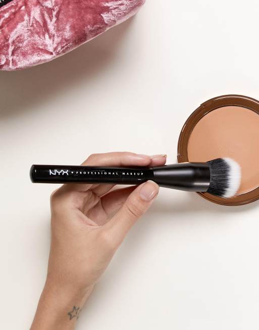 NYX Professional Dual - Brush | Fiber Make-Up Pro Foundation ASOS