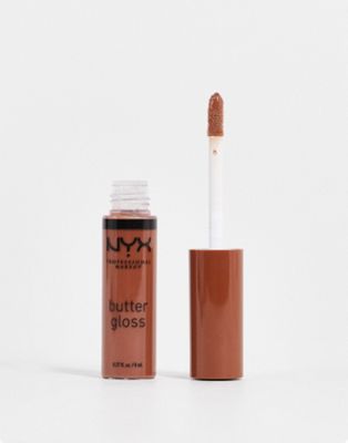NYX Professional Makeup Butter Gloss Lip Gloss - Fudge Me - ASOS Price Checker