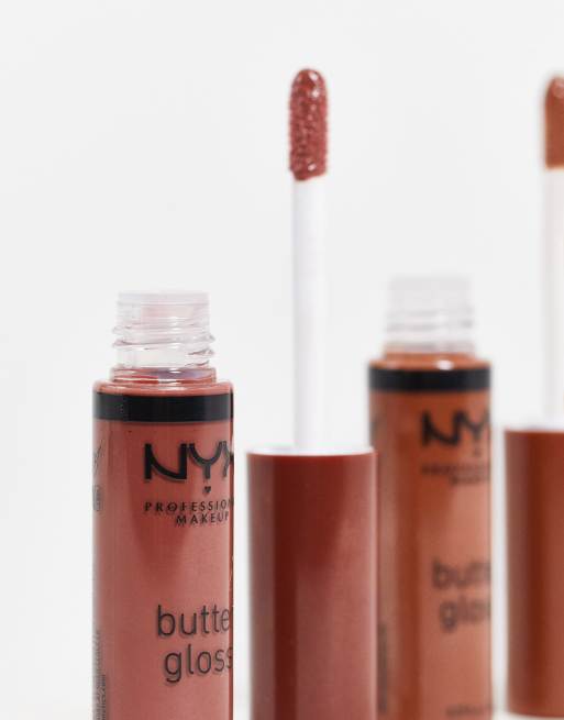 NYX Professional Makeup - Butter Gloss - Lucidalabbra tonalità Brownie Drip, 3 di 4