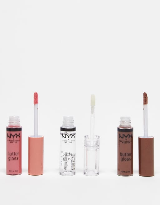 NYX Professional Makeup Butter Gloss Trio Gift Set - Sugar Glass, Creme Brulee & Cinnamon Roll (Save 13%), 3 of 4