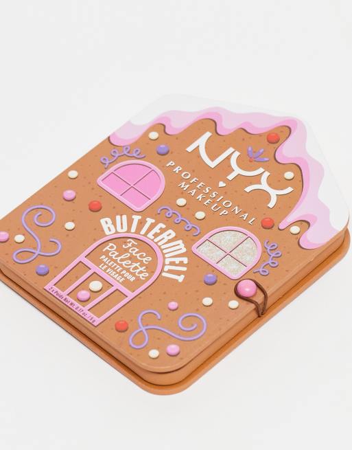 NYX Professional Makeup - Buttermelt - Palette viso tonalità Light, 3 di 4