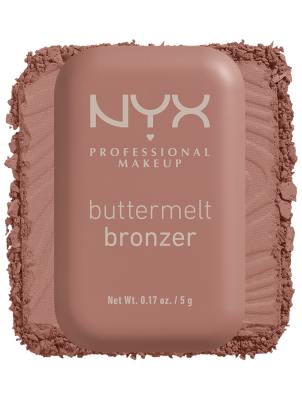 NYX Professional Makeup Buttermelt Powder Bronzer- Deserve Butta-Brown