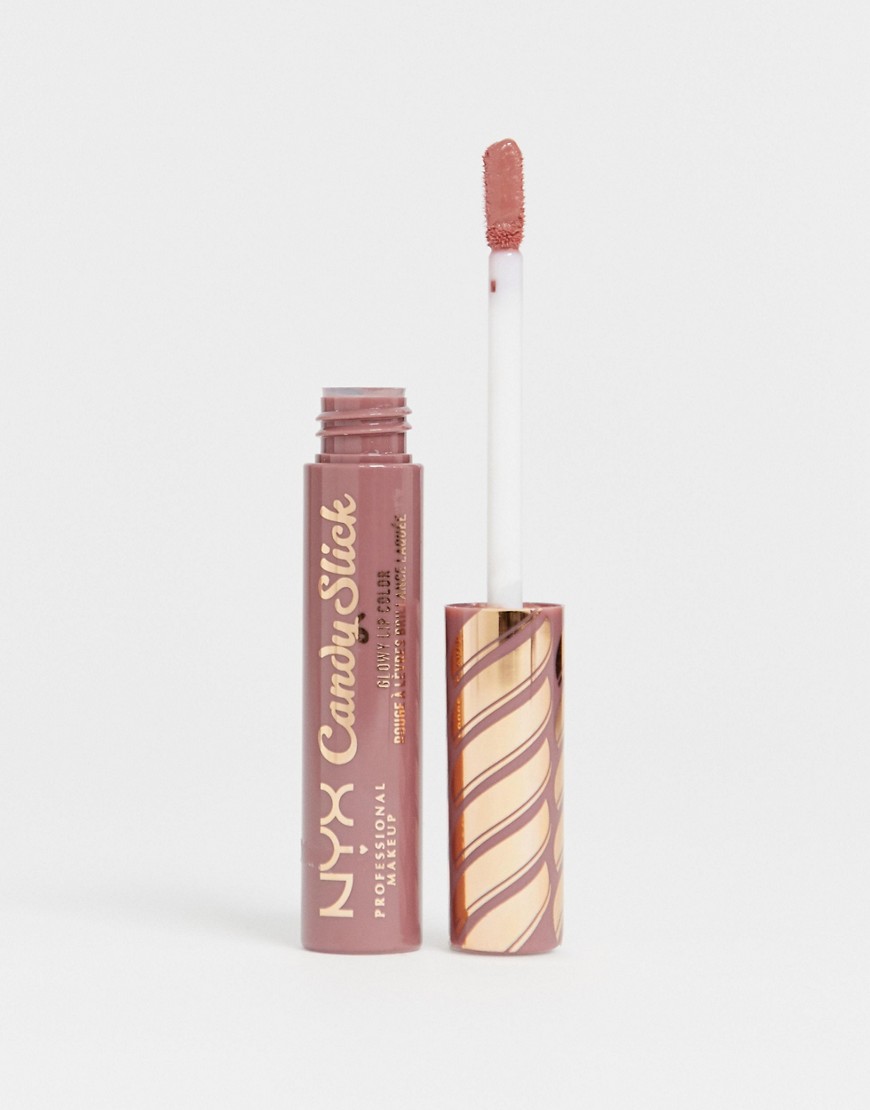 NYX Professional Makeup Candy Slick Glowy Lip Gloss - S'More Please-Pink