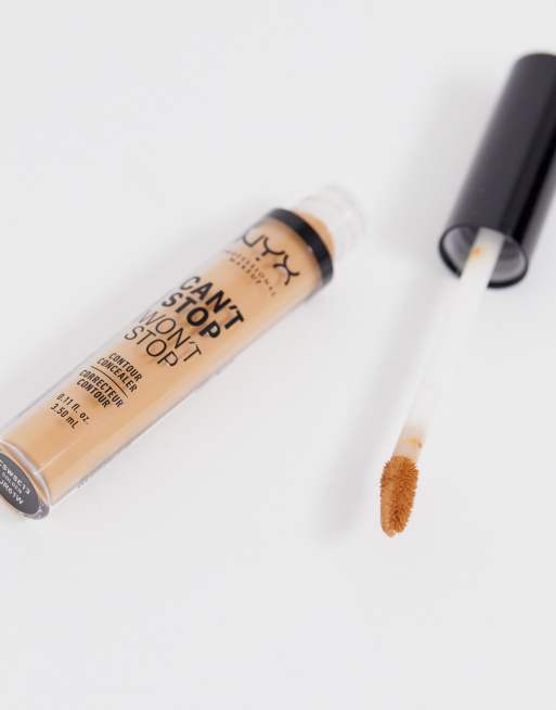 NYX Professional Makeup Can't Stop Contour Concealer, Pale 