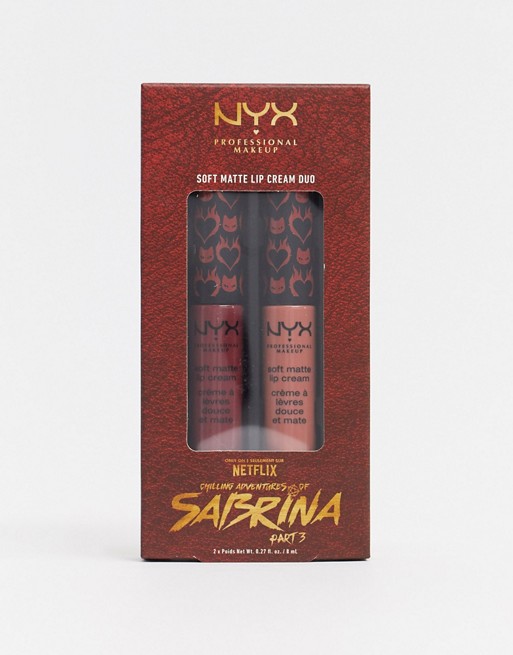 NYX Professional Makeup Chilling Adventures Of Sabrina Soft Matte Lip Duo- Fright Club