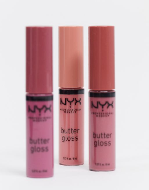 NYX Professional Makeup Diamonds & Ice Please Butter Gloss Lip Gloss Trio - Pink Nudes 01 (SAVE 9%), 3 of 4