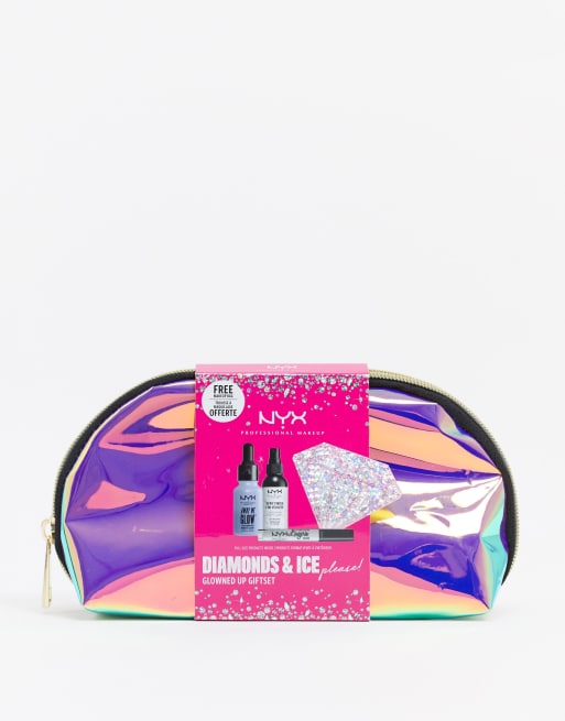 NYX Professional Makeup – Diamonds & Ice Please Glowed Up – Gåvoset med sminkprodukter (SPARA 14%)