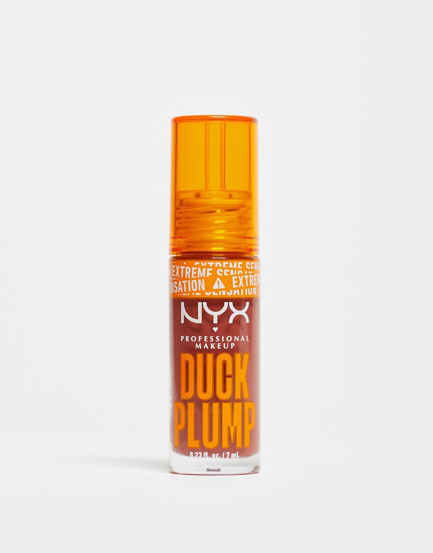 NYX Professional Makeup Duck Plump Lip Plumping Gloss - Brick Of Time-Brown