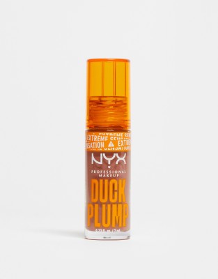 NYX Professional Makeup - Duck Plump - Optisch aufpolsternder Lipgloss in Mocha Me Crazy-Brown