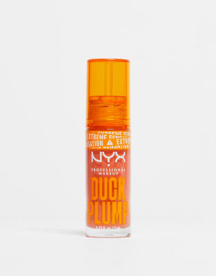 NYX Professional Makeup - Duck Plump - Optisch aufpolsternder Lipgloss in Peach Out-Orange