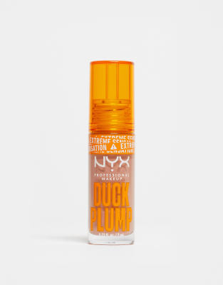 NYX Professional Makeup - Duck Plump - Optisch aufpolsterndes Lipgloss in Bangin' Bare-Neutral