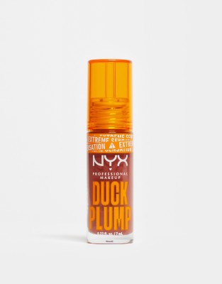 NYX Professional Makeup - Duck Plump - Optisch aufpolsterndes Lipgloss in Brick Of Time-Brown