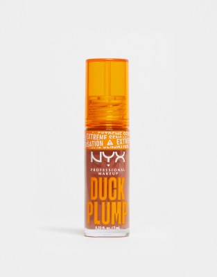 NYX Professional Makeup - Duck Plump - Optisch aufpolsterndes Lipgloss in Brown Of Applause