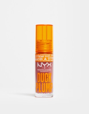 NYX Professional Makeup - Duck Plump - Optisch aufpolsterndes Lipgloss in Strike A Rose-Rosa