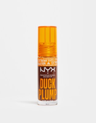 NYX Professional Makeup - Duck Plump - Optisch aufpolsterndes Lipgloss in Twice The Spice-Brown