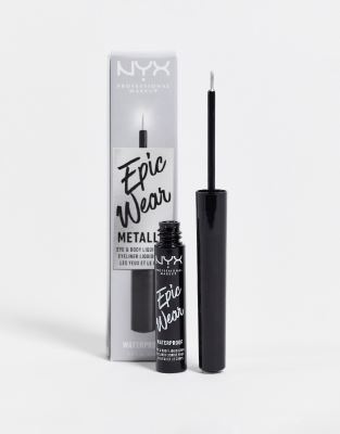 NYX Professional Makeup - Epic Wear - Eye-liner liquide métallisé - Argent métallisé