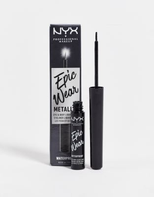 NYX Professional Makeup - Epic Wear - Flüssiger Metallic-Eyeliner in Black Metal-Schwarz