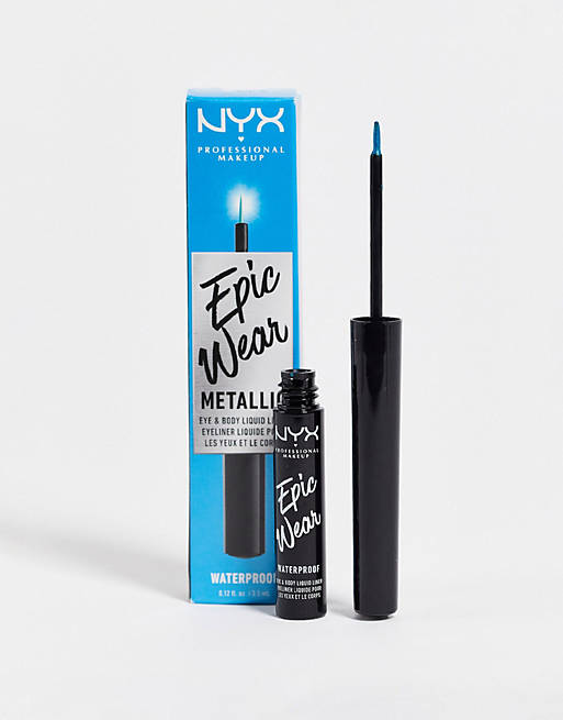 NYX Professional Makeup Epic Wear Metallic Liquid Liner - Teal Metal | ASOS