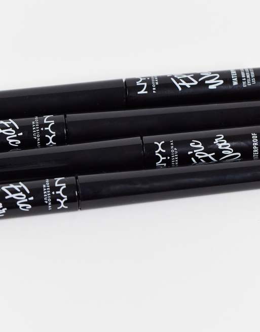 NYX Professional Makeup – Epic Wear – Metallisk, flytande läppliner – Silver Metal, 2 av 4