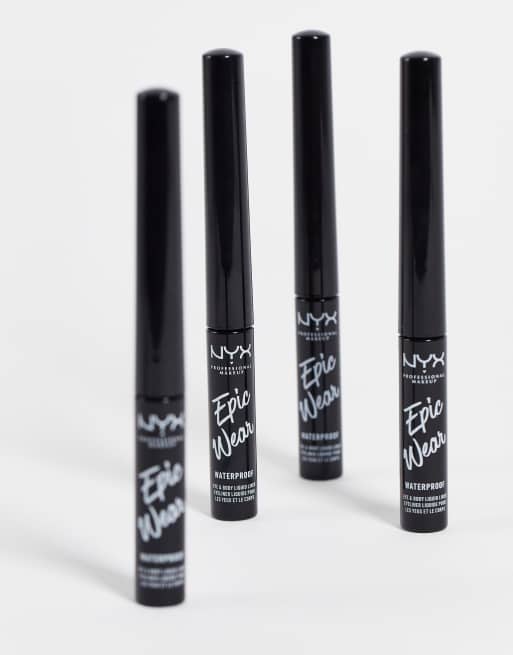 NYX Professional Makeup – Epic Wear – Metallisk, flytande läppliner – Silver Metal, 3 av 4