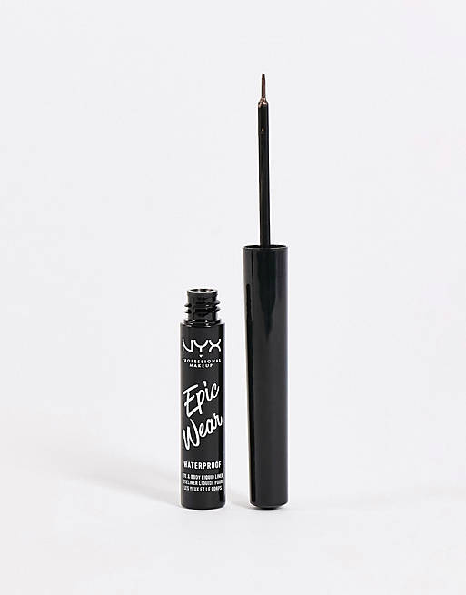 NYX Professional Makeup - Epic Wear - Vloeibare metallic liner in 'Brown Metal'