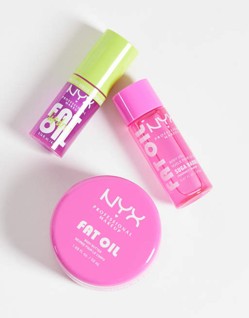NYX Professional Makeup Fat Oil Lip & Body Kit - Suga Baddie, 3 of 4