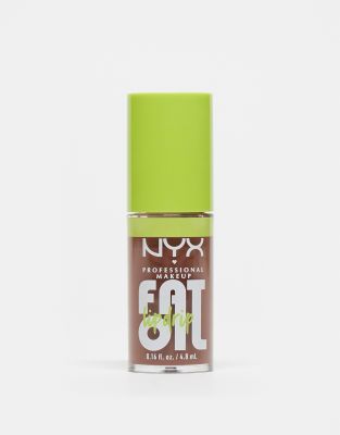 NYX Professional Makeup - Fat Oil - Lip Drip - Gloss - Livin The Cream-Marron