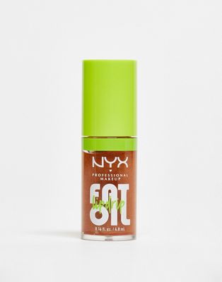 NYX Professional Makeup Fat Oil Lip Drip Lip Gloss - Follow Back-Orange