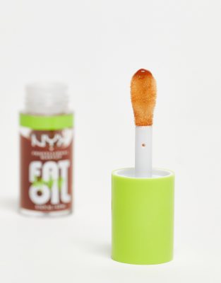 Nyx Professional Makeup Fat Oil Lip Drip Lip Gloss - Scrollin-red In Red