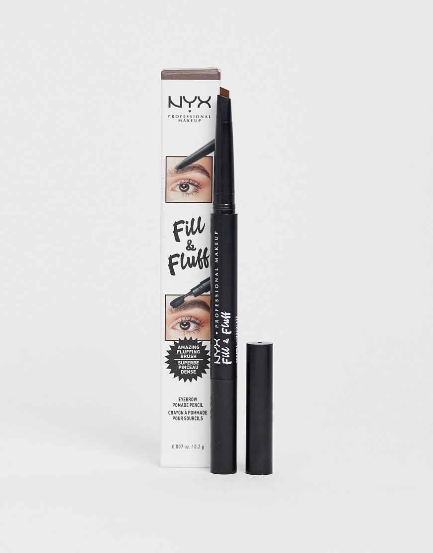 NYX Professional Makeup Fill & Fluff Eyebrow Pomade Pencil-Brown