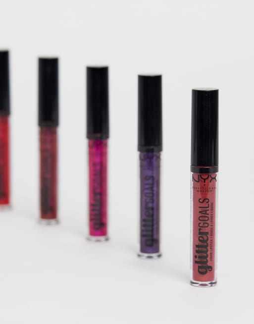 NYX Professional Makeup – Glitter Goals Liquid Lipstick – Crystal Crush – Pomadka w płynie, 4 z 4