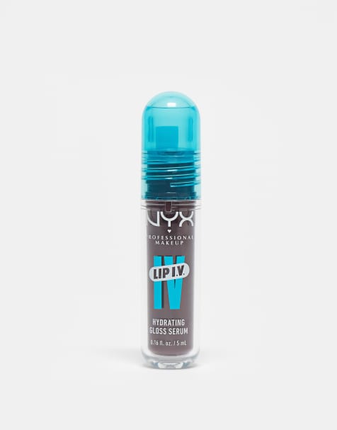 NYX Professional Makeup – Lip IV Hydrating Gloss Stain, feuchtigkeitsspendender Lipgloss – Wat 'Bout Wine? - view 1
