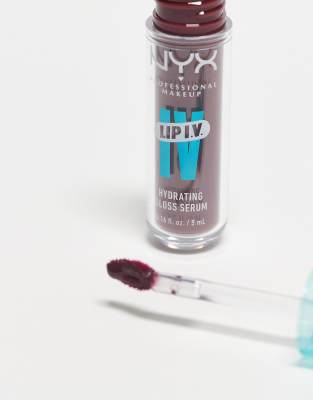 Nyx Professional Makeup Lip Iv Hydrating Gloss Stain- Mauve N' Moist!-purple