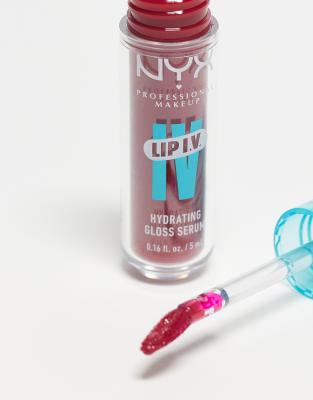 Nyx Professional Makeup Lip Iv Hydrating Gloss Stain- Red-y.set.wet!