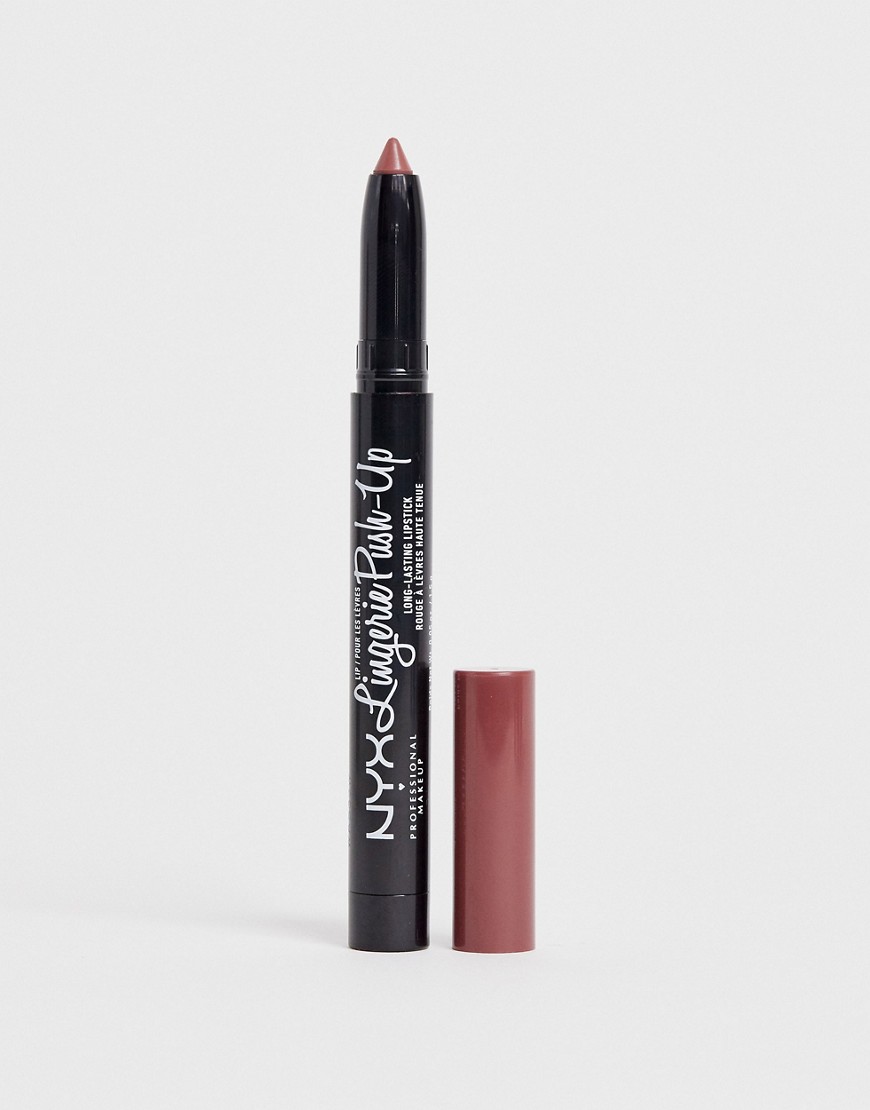 NYX Professional Makeup - Lip Lingerie - Rossetto marrone opaco - French Maid-Rosso