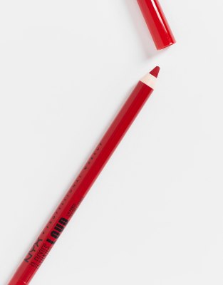 Nyx Professional Makeup Longwear Line Loud Matte Lip Liner - On A Mission-red In Red
