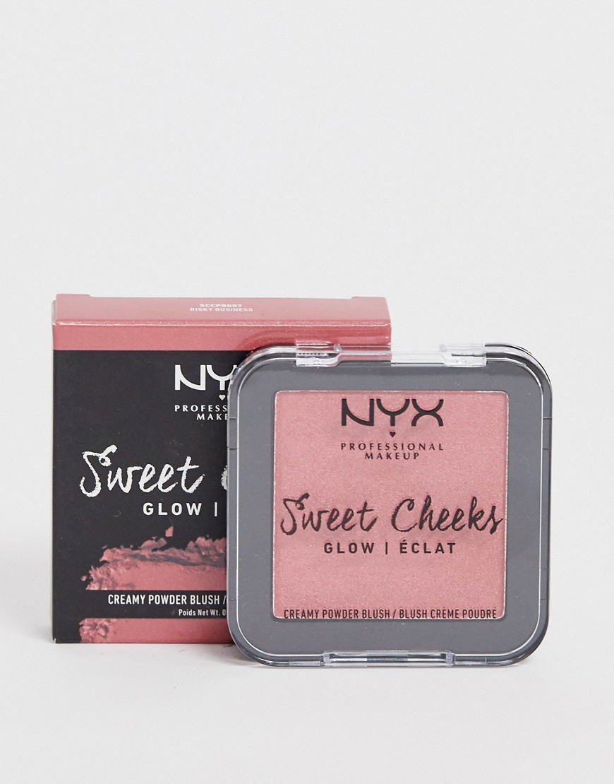 NYX Professional Makeup – Powder Blusher Blush Glow – Risky Business-Röd