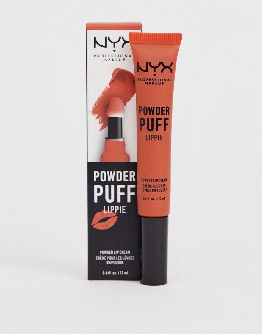 NYX Professional Makeup Powder Puff Lippie Powder Lip Cream - Teacher's Pet-Brown