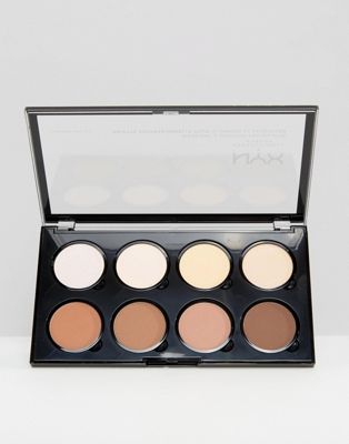 NYX Professional Makeup - Professioneel palette voor accentuering en contouren-Multi